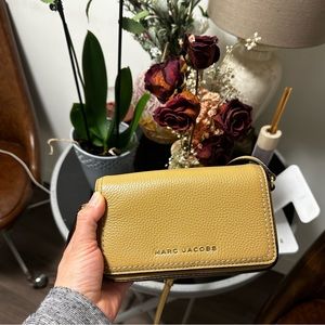 Marc Jacob’s genuine leather mustard crossbody mini bag